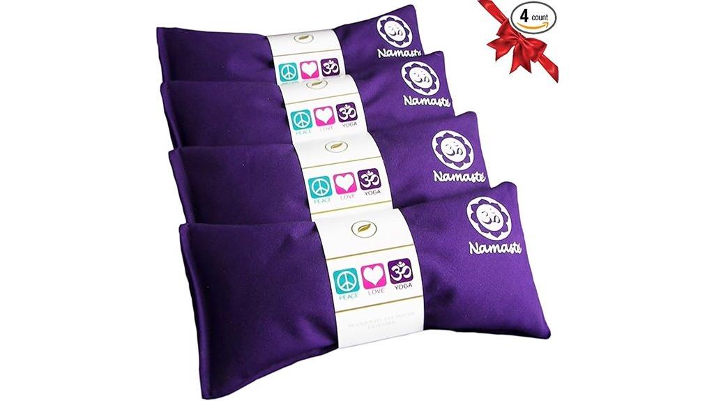 set of 4 lavender eye pillows