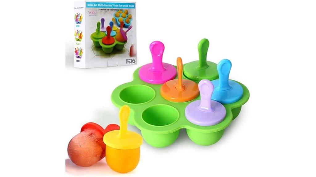 seven cavity silicone mold