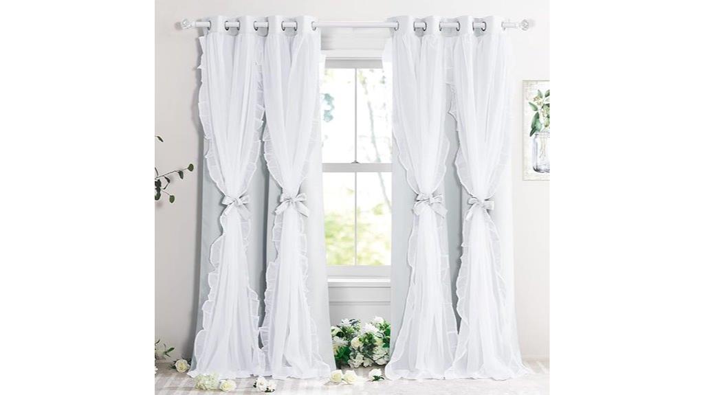 shabby chic bedroom curtains