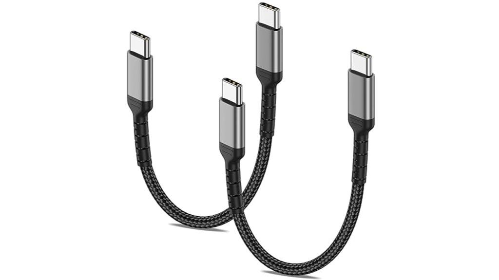 short braided usb c cables