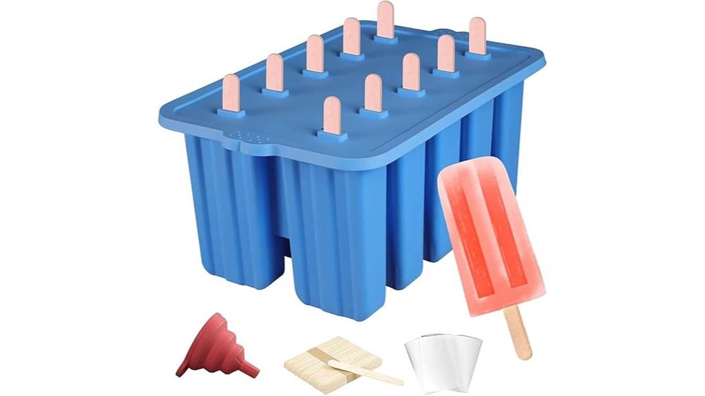 silicone popsicle molds set