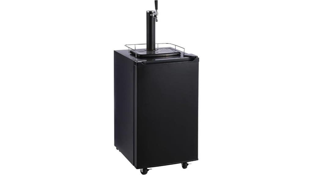 single tap stainless keg cooler