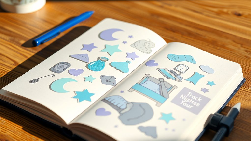 sleep tracking sticker sets
