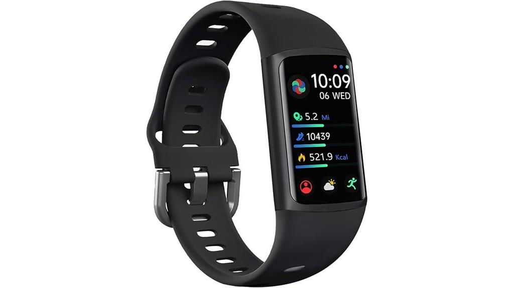 slim fitness tracker with heart rate
