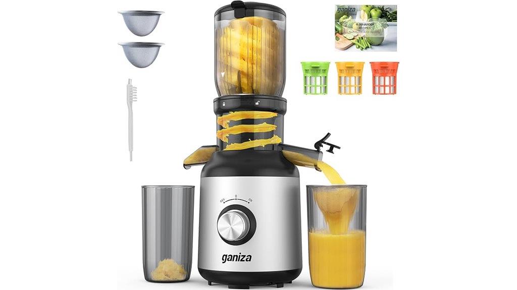 slow juicer with feed
