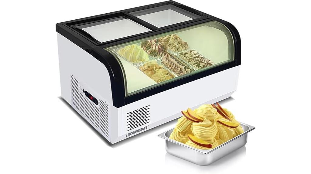 small gelato display cabinet