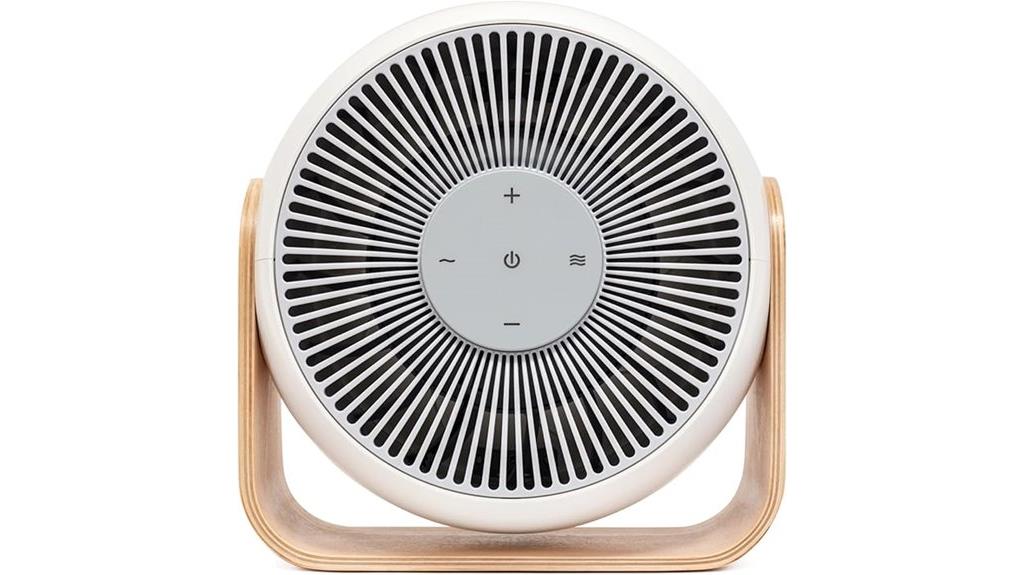 smart bedroom fan with white noise