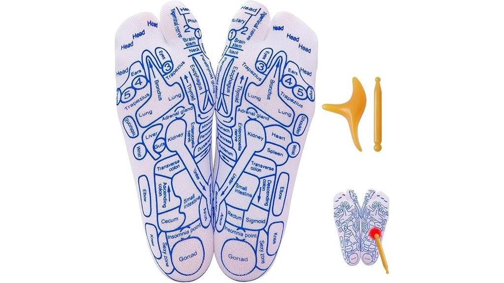 socks with reflexology tools