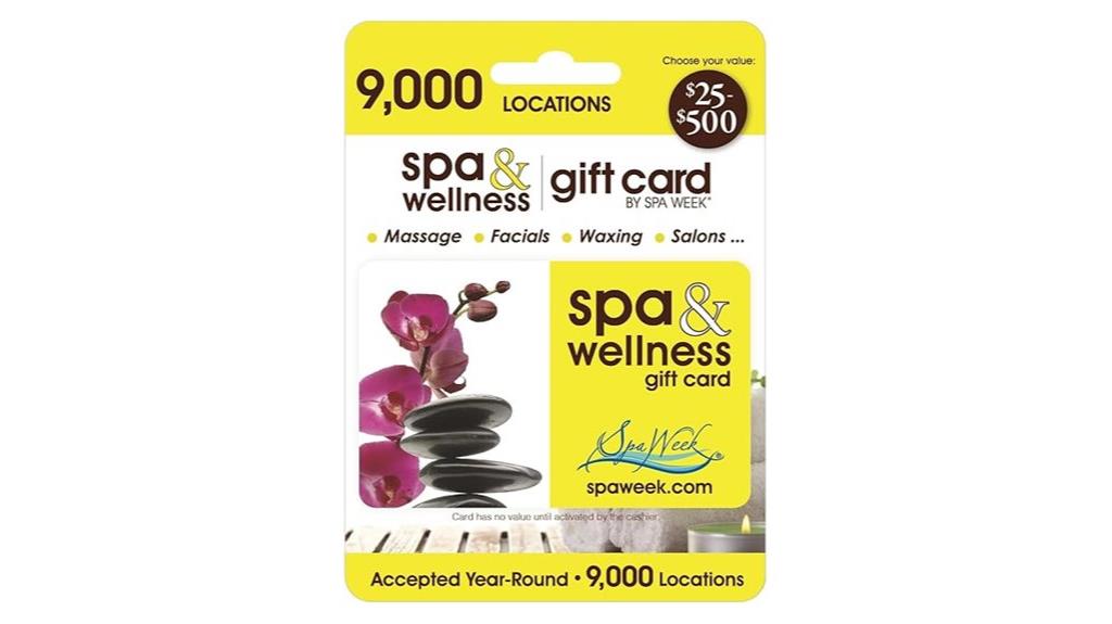spa gift card offer