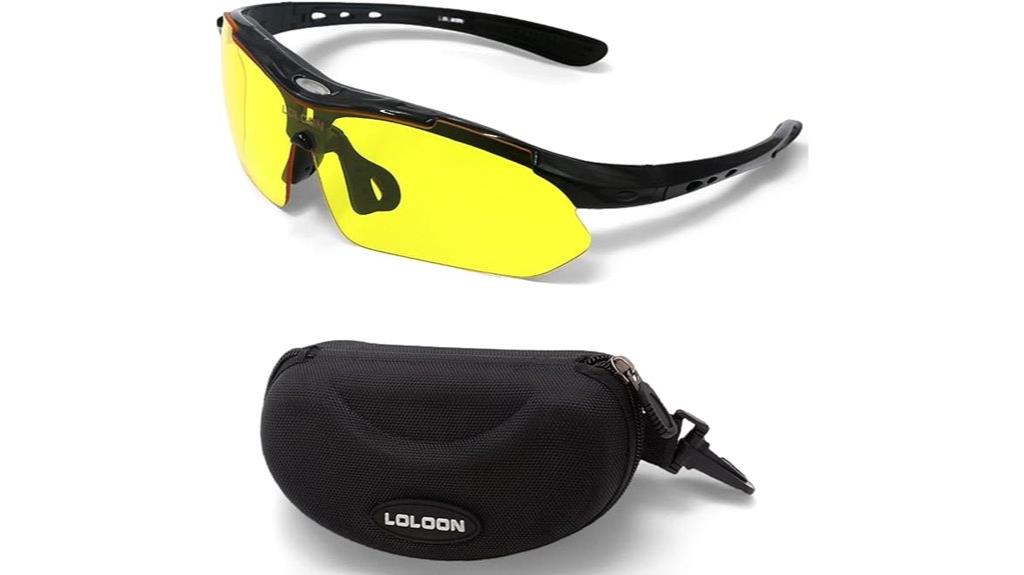 sports wraparound cycling sunglasses