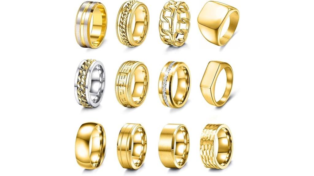 stainless steel band rings