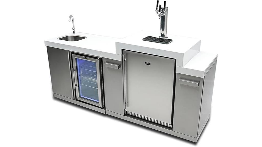 stainless steel beer dispenser