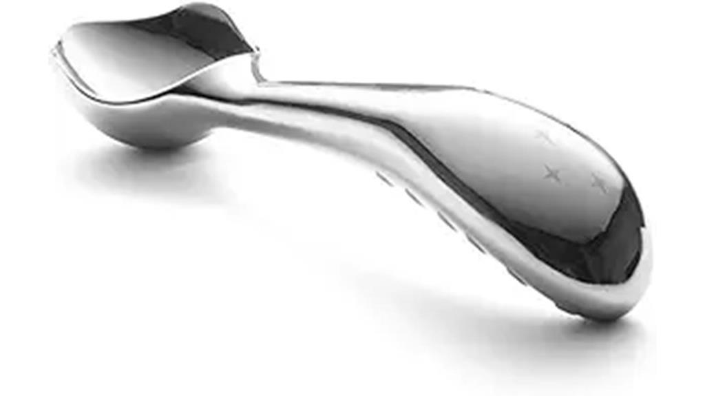 stainless steel ice cream scoop
