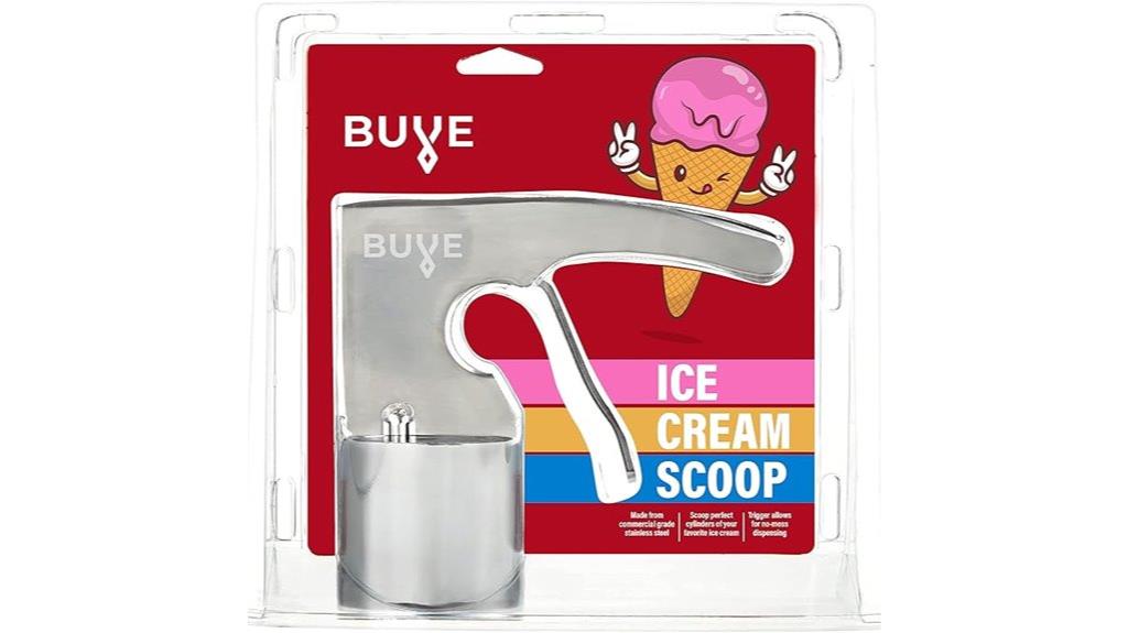 stainless steel ice cream scoop