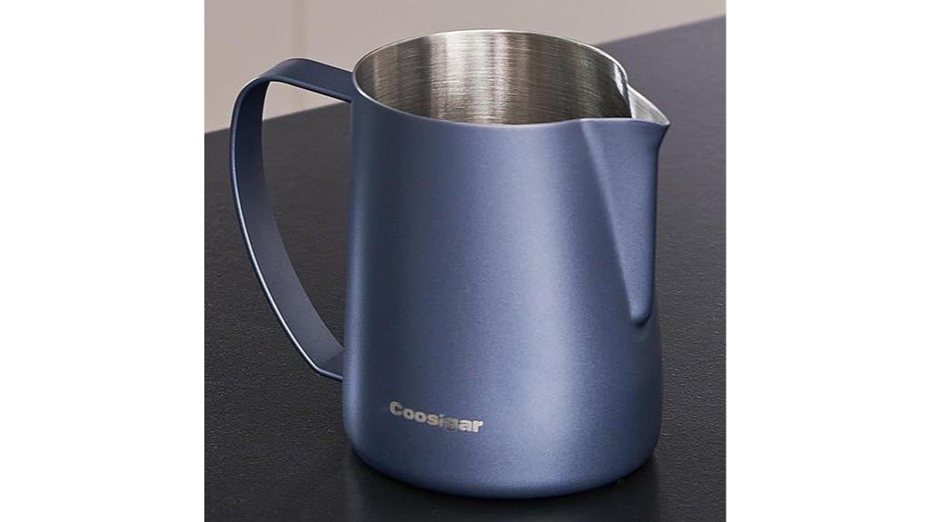 stainless steel milk pitcher