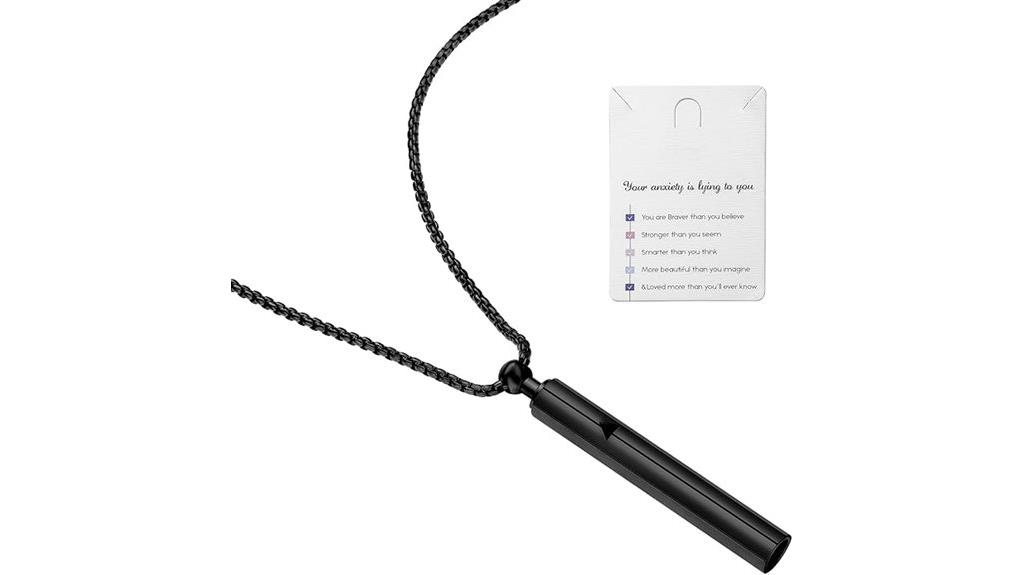 stainless steel stress relief necklace