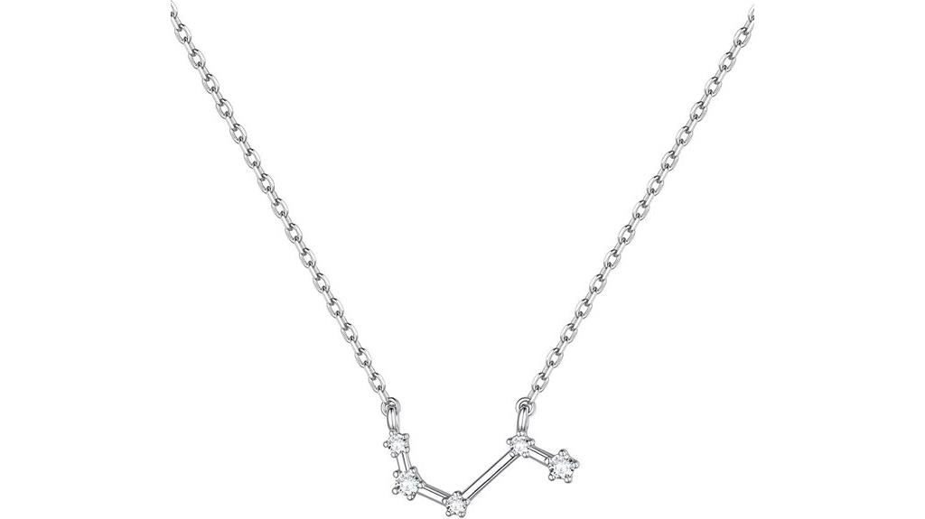 sterling silver zodiac necklace