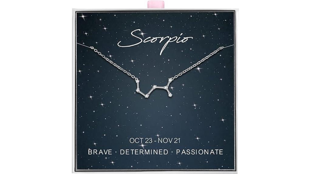 sterling silver zodiac necklace