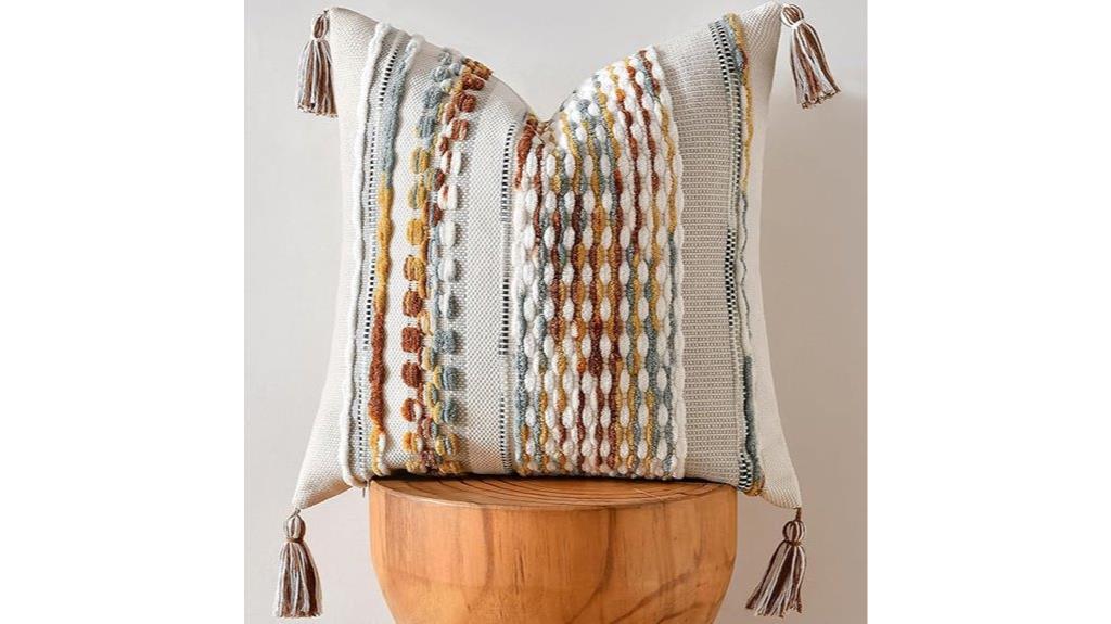 striped boho pillow covers