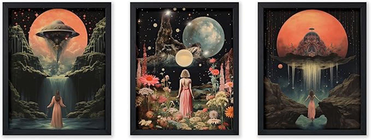 surreal galaxy wall art