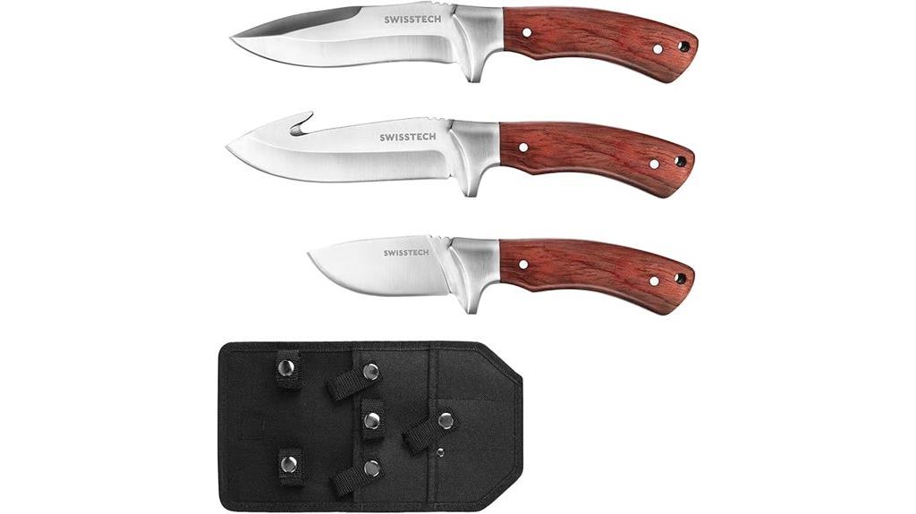 swiss tech hunting knife set