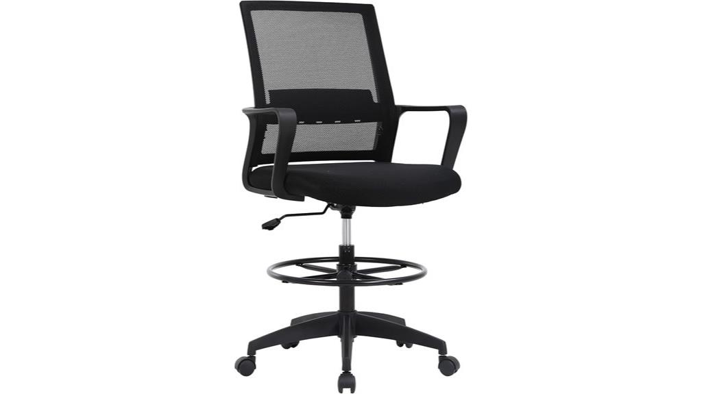 tall ergonomic drafting chair