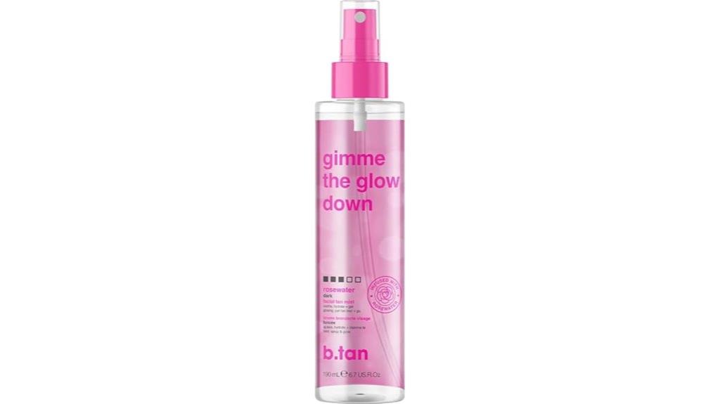 tan mist for glowing skin