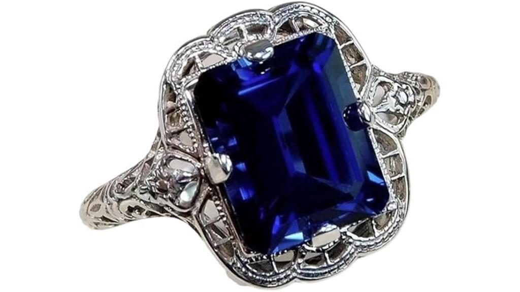 tanzanite silver women s ring