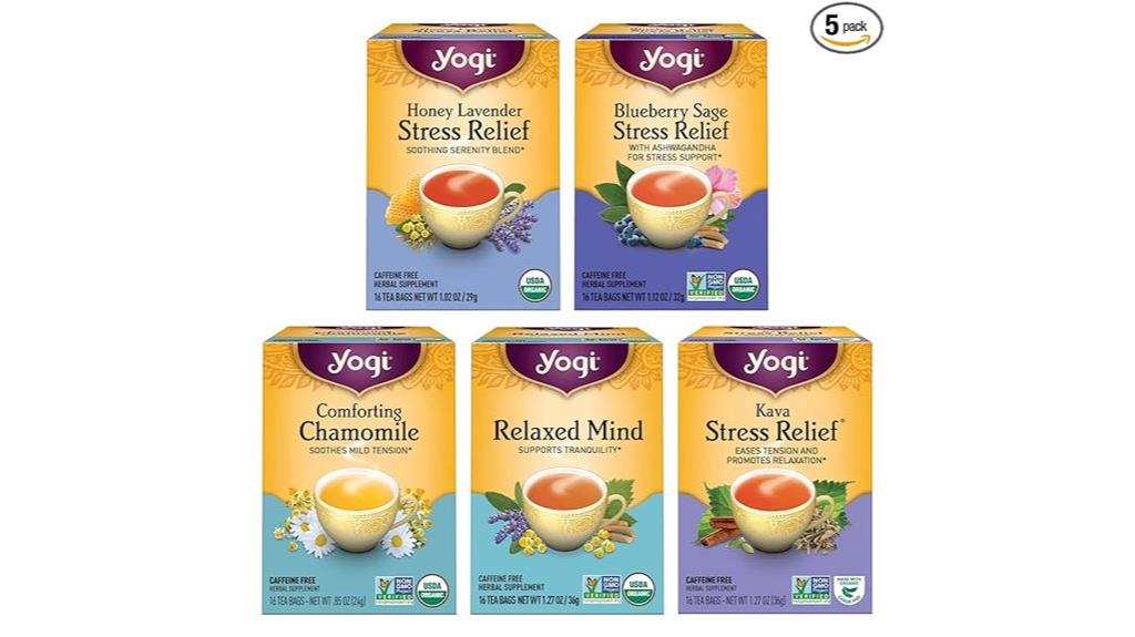 tea sampler for stress