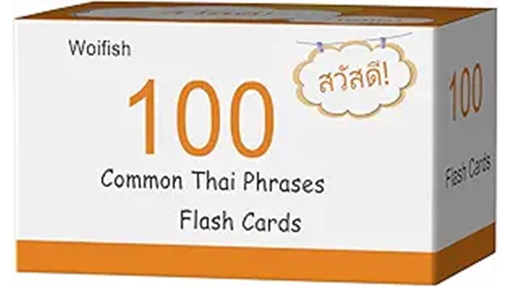 thai language learning flash cards