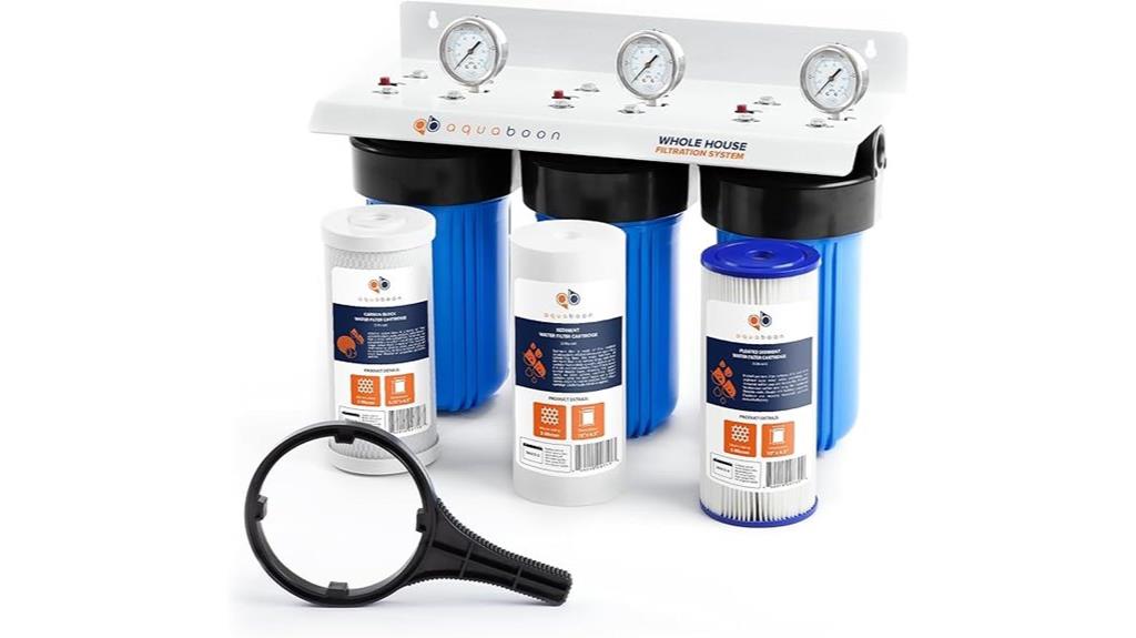 three stage whole house filtration