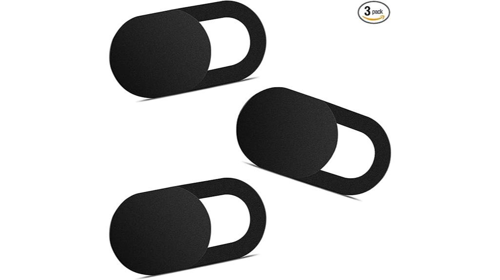 three webcam covers included
