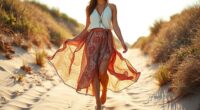 top boho wrap skirt styles