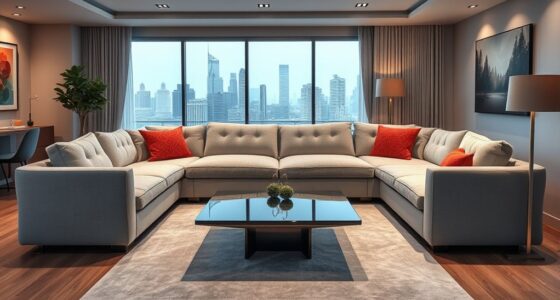 top convertible u shaped sofas