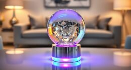 top crystal ball led stands