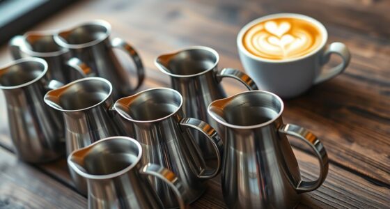 top latte art milk pitchers