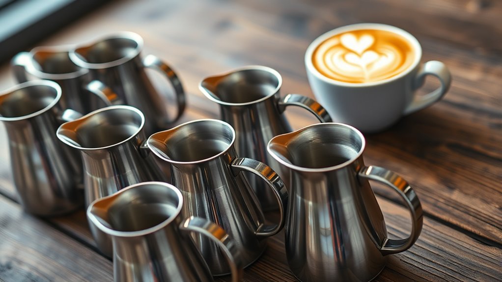 top latte art milk pitchers