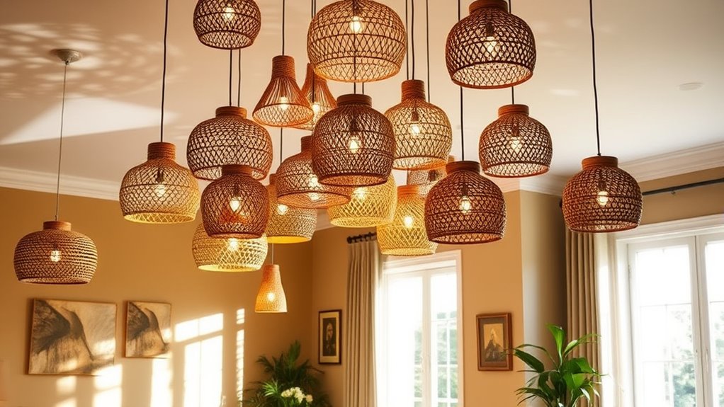 top rattan pendant light designs