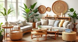 top rattan side tables