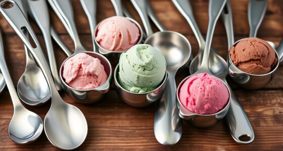 top stainless steel ice cream scoops
