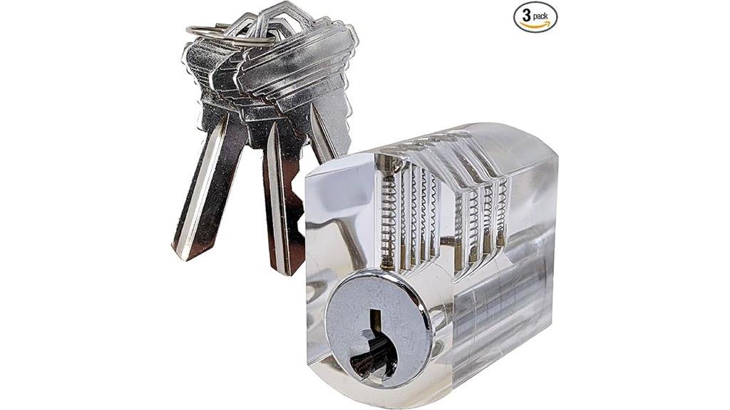 transparent lock educational puzzle