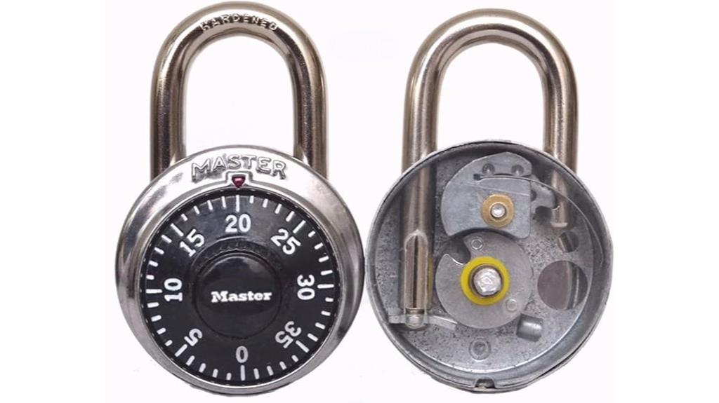 transparent lock with shackle