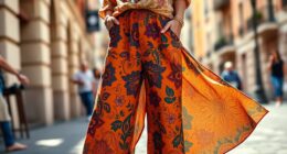 trendy comfortable wide leg pants