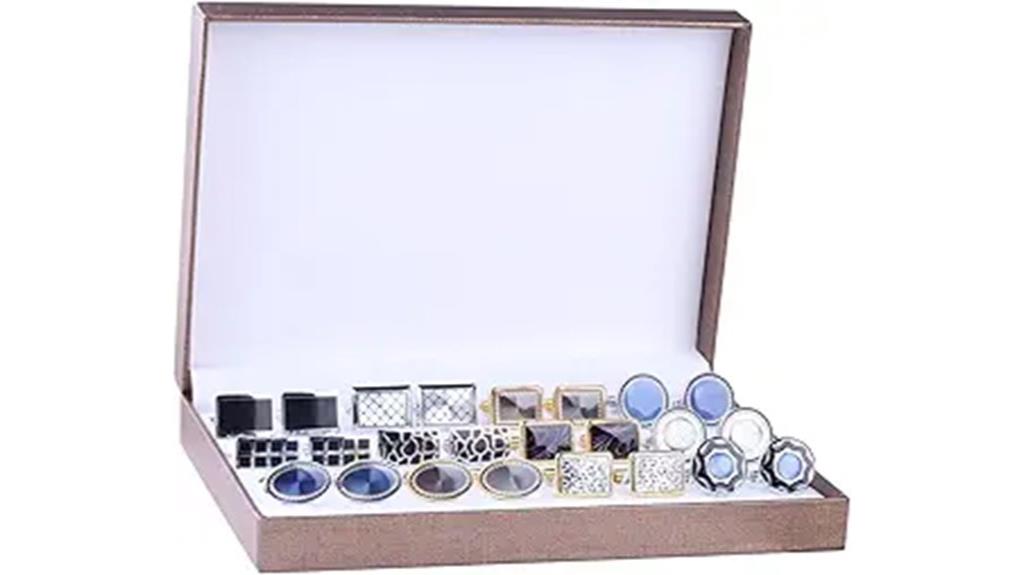 twelve pair cufflink set