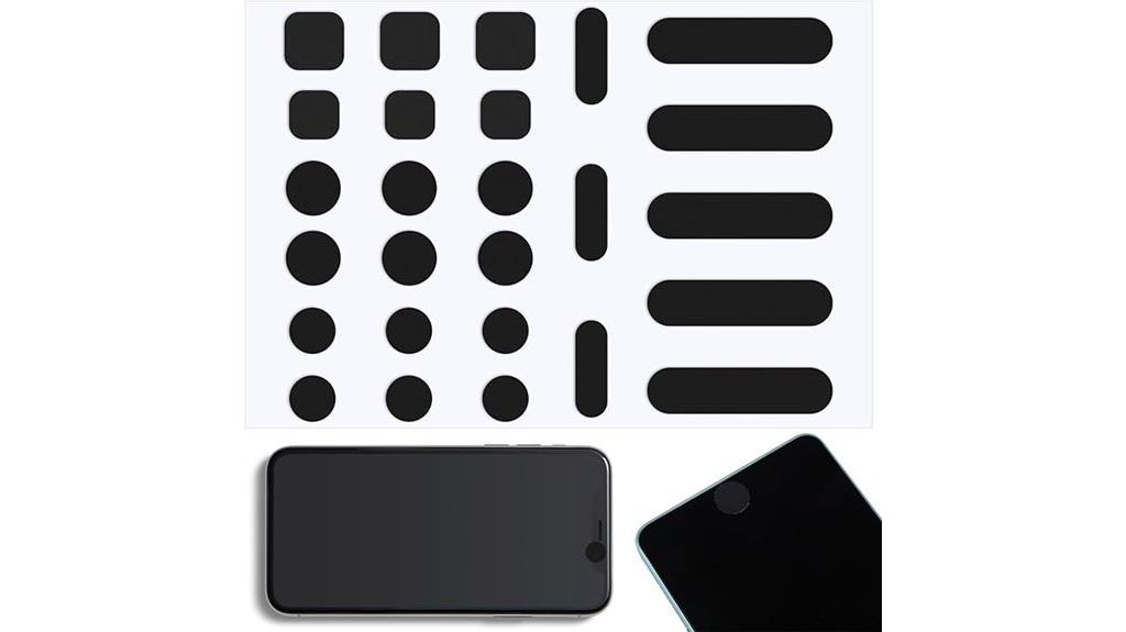 twenty six black webcam covers