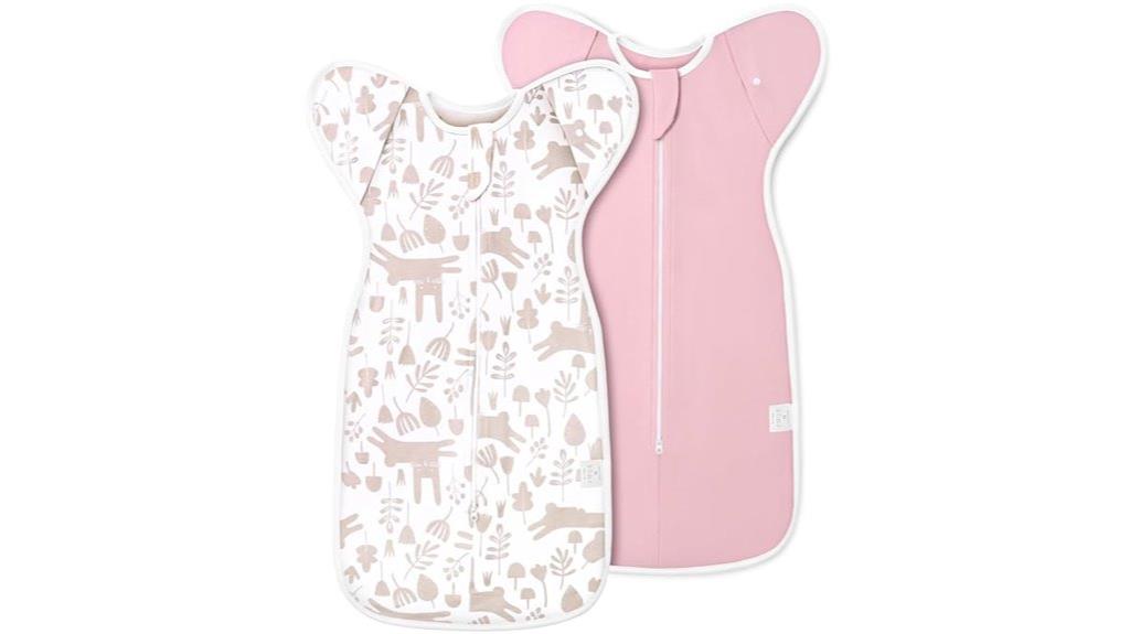 two pack baby swaddle sleep sacks