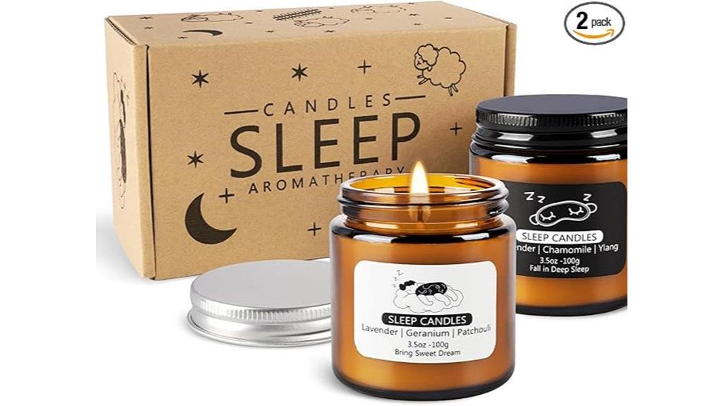 two scented candle set