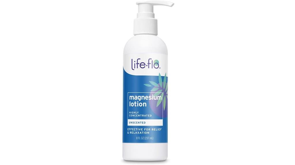 unscented magnesium body lotion
