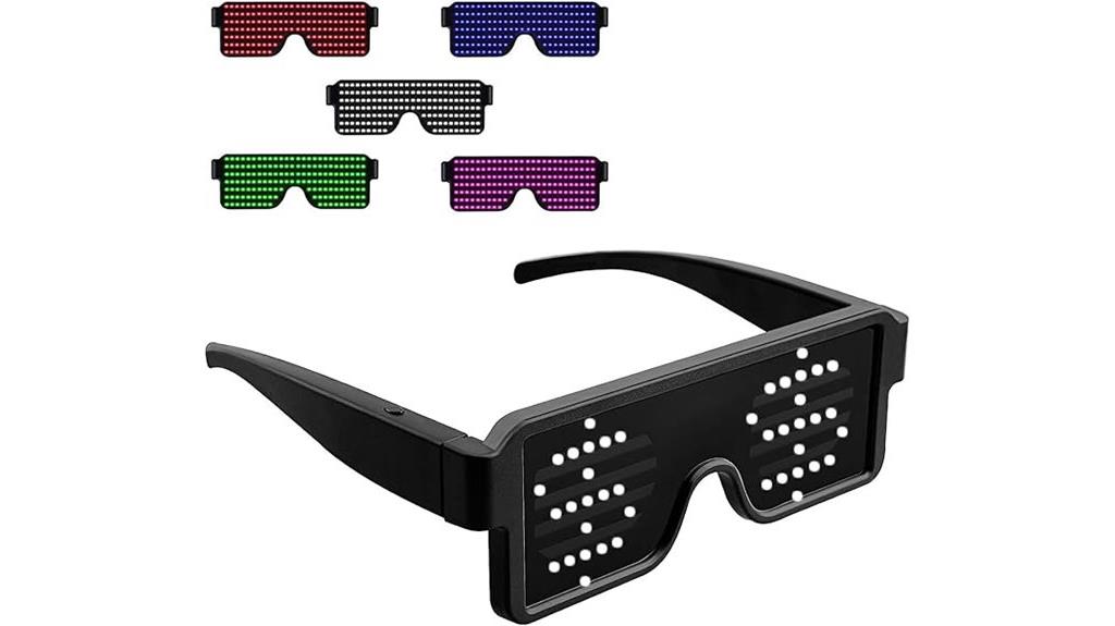 usb rechargeable led glasses