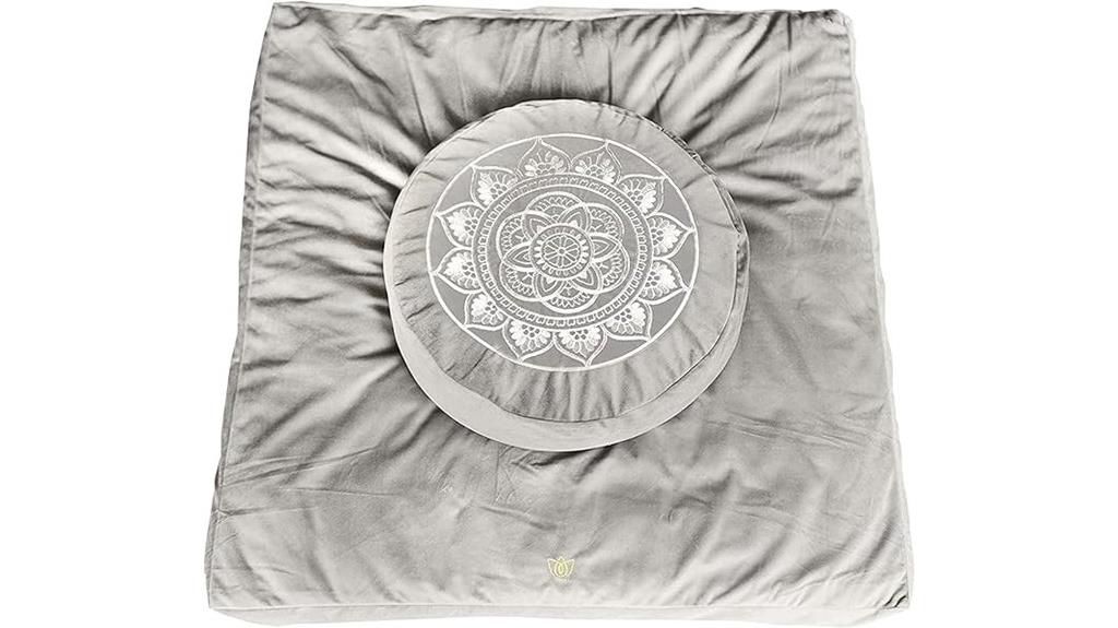 velvet cover meditation cushion